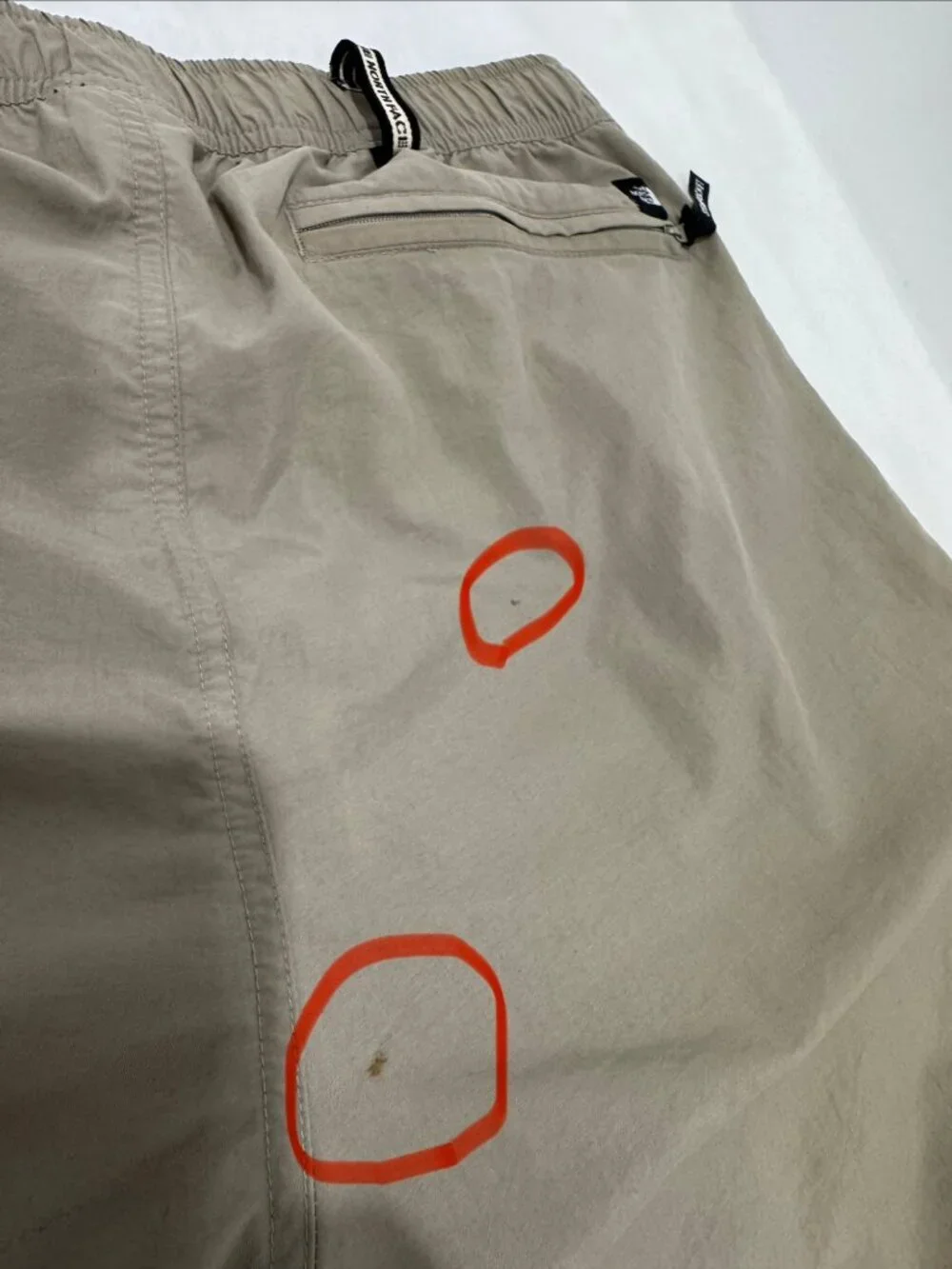 The North Face Men's Size M Convertible Nylon Cargo Pants Khaki Zip-Off Legs